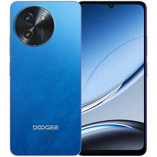 MOJIA Cover Portafoglio In Pelle PU Per Doogee Note 59 / Note 59 Pro / Note 59 Pro+ – Custodia A Libro Con Chiusura Magnetica, Slot Per Carte, Supporto, Colore Blu - 2
